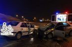 🔹برخورد پژو پارس و سمند با ۲ فوتی و ۵ مصدوم 